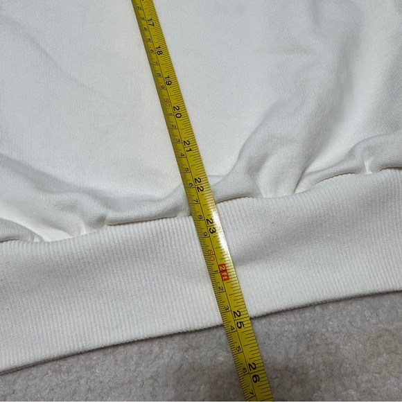 Pangaia Sand Beige Mock Neck Long Sleeve Sweatshirt Size Large Cotton - Picture 12 of 12